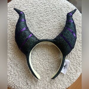 Disney Black and Purple Maleficent Horn Headband Halloween 2023